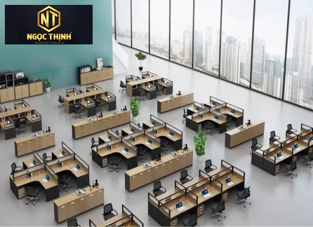 Vách ngăn bàn làm việc văn phòng  _  VNVP05_ NỘI THẤT NGỌC THỊNH